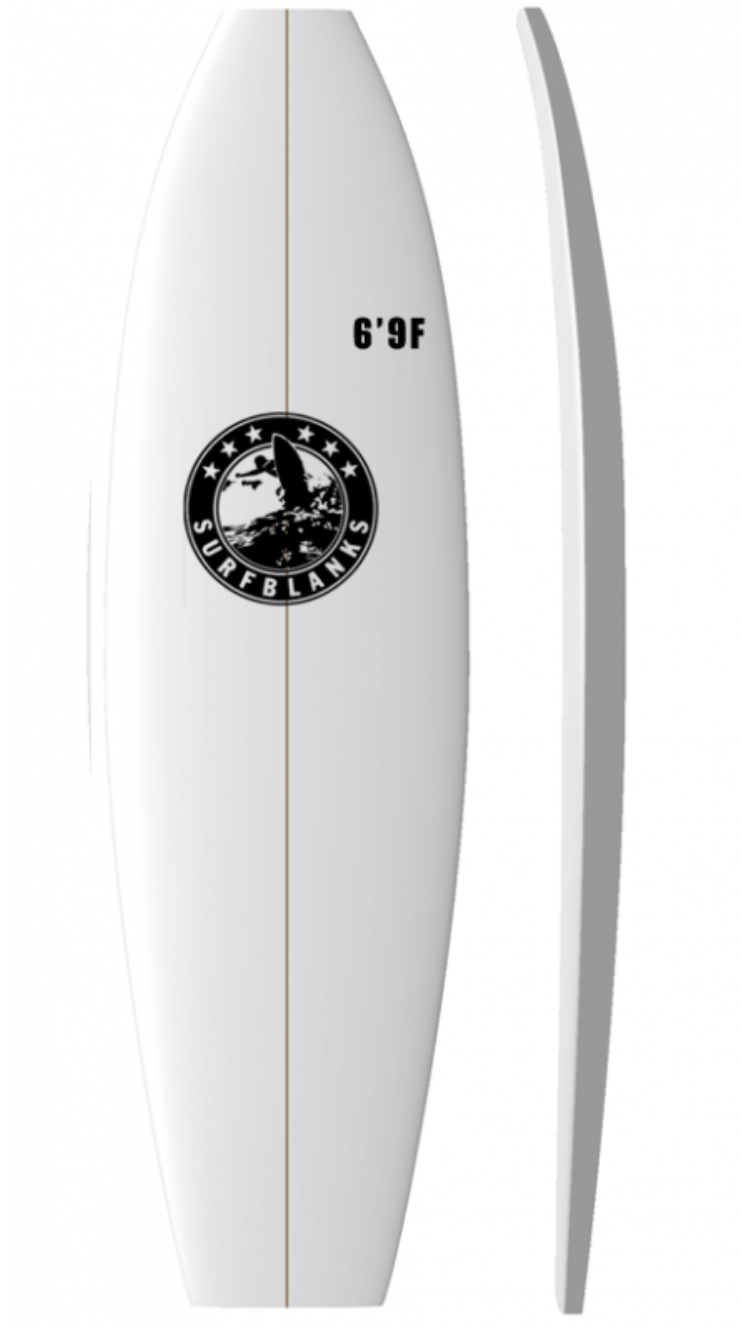 6'9" Fish Surf blank