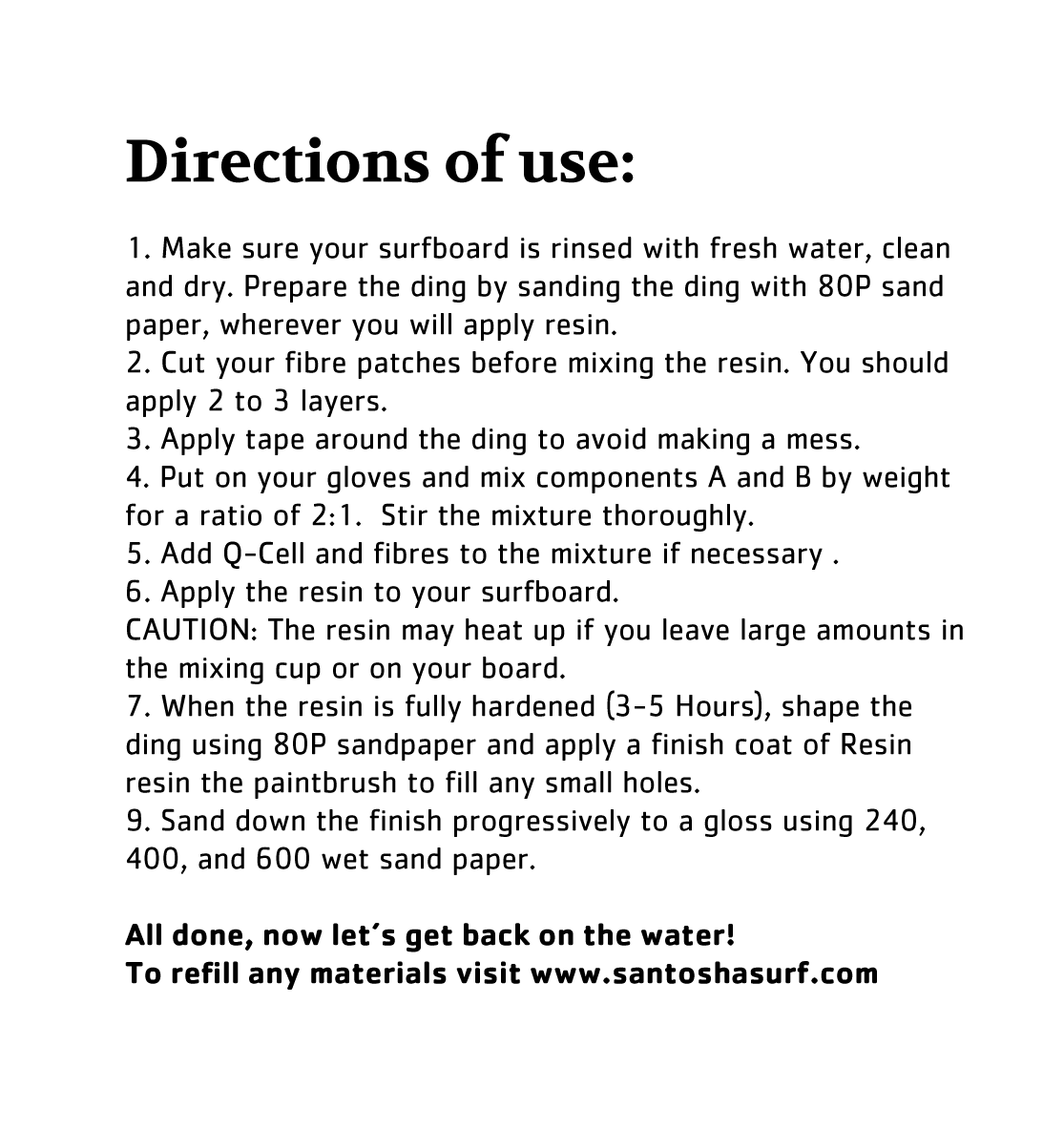 Surfboard Repair Kit